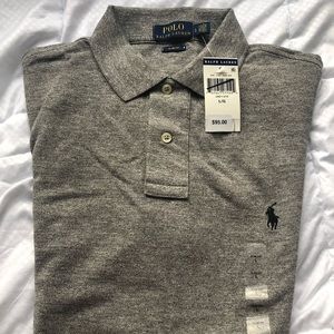 NWT Slim Iconic Mesh Ralph Lauren Polo - Large